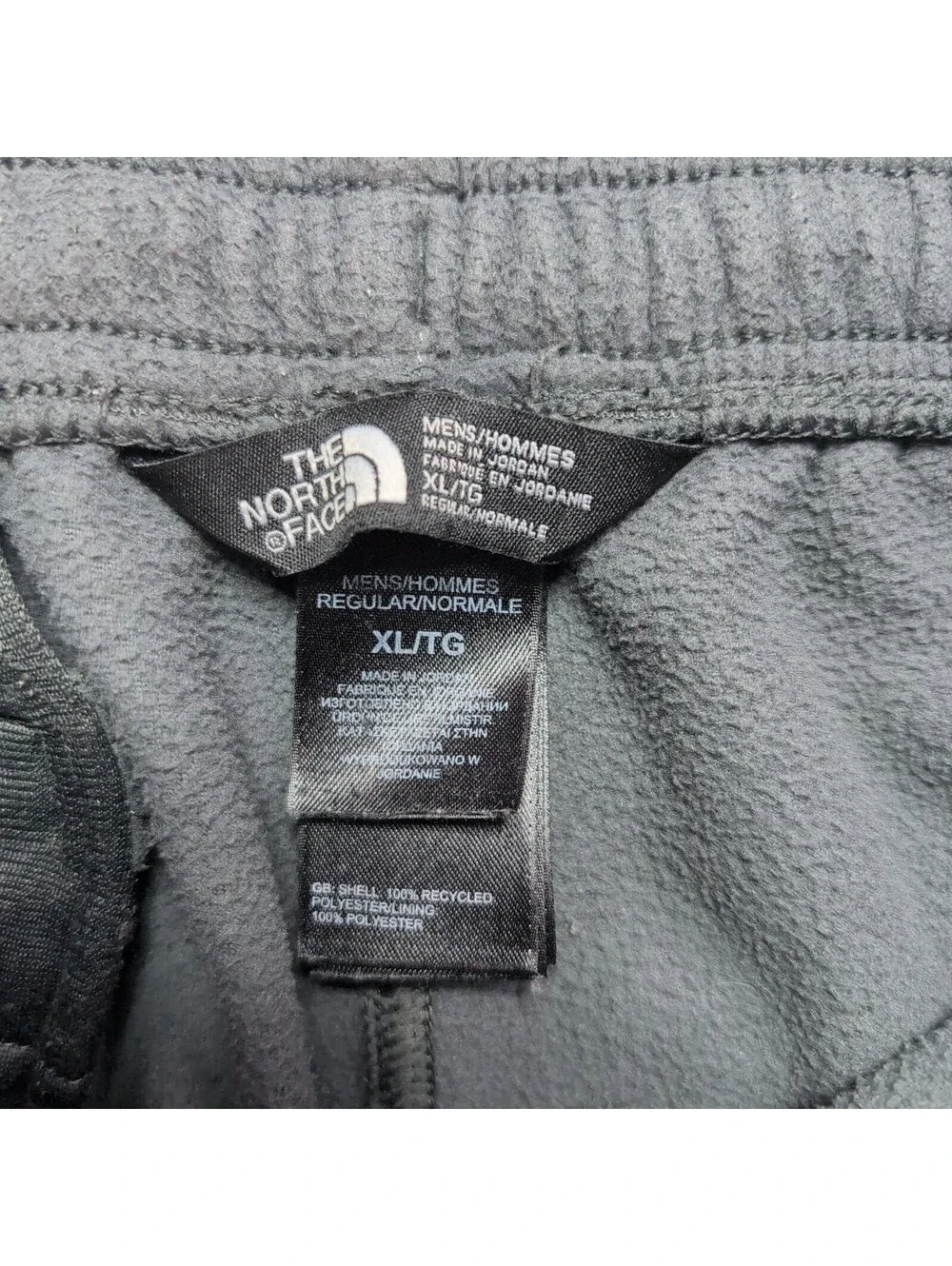 The North Face Fleece Pants Mens XL Gray Regular Fit Sweatpants